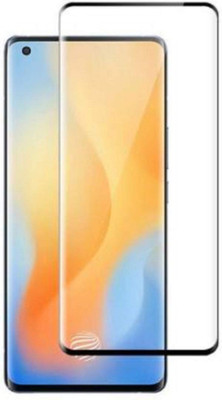 Srewingt Edge To Edge Tempered Glass for Oppo Reno 6 Pro(Pack of 2)