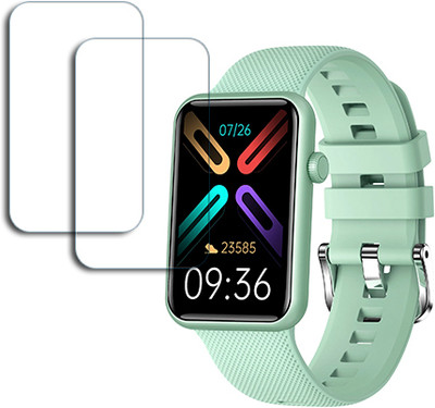 SOMTONE Edge To Edge Tempered Glass for Gizmore Slate 1.57 inch SMARTWATCH SCREEN GUARD(Pack of 2)