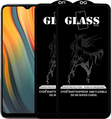 CYOR Edge To Edge Tempered Glass for REALME C3(Pack of 2)