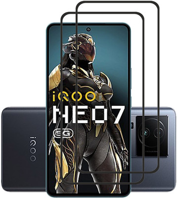 INFINITYWORLD Edge To Edge Tempered Glass for iQOO Neo 7 5G, iQOO Neo 7 5G (6.44)(Pack of 2)