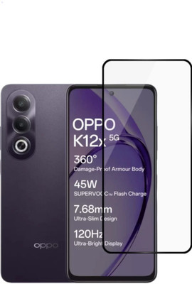 vmt stock Edge To Edge Tempered Glass for Oppo K12x 5G(Pack of 1)