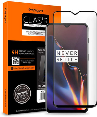 Spigen Edge To Edge Tempered Glass for OnePlus 7 / OnePlus 6T(Pack of 1)