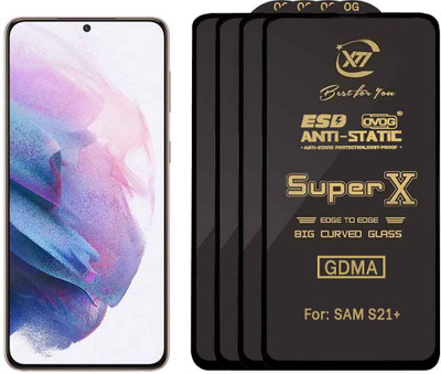 GDMA Edge To Edge Tempered Glass for SAMSUNG S21+(Pack of 4)