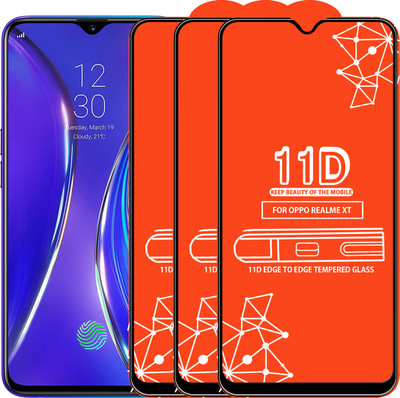 Roxel Edge To Edge Tempered Glass for Realme XT(Pack of 3)