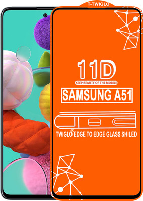 TWIGLO Edge To Edge Tempered Glass for SAMSUNG A51(Pack of 1)