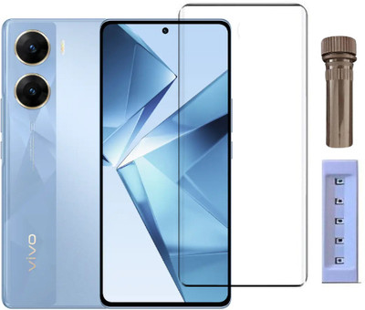 crixus Edge To Edge Tempered Glass for Vivo V29e(Pack of 1)