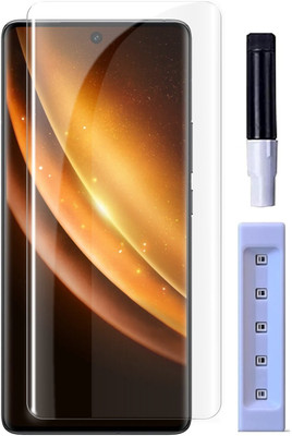 OneTech Edge To Edge Tempered Glass for Vivo X100 / X100 Pro 9H Hardness, UV Screen Protector(Pack of 1)