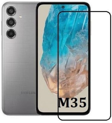 BRENZZ Edge To Edge Tempered Glass for SAMSUNG Galaxy M35 5G(Pack of 1)