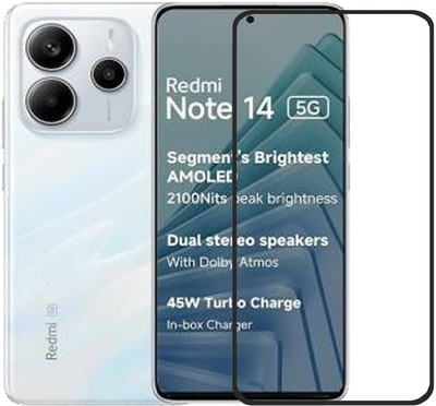 Flipkart SmartBuy Edge To Edge Tempered Glass for REDMI Note 14 5G(Pack of 1)