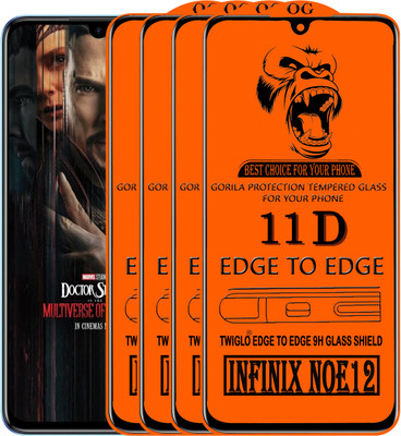 TWIGLO Edge To Edge Tempered Glass for INFINIX NOTE 12(Pack of 4)