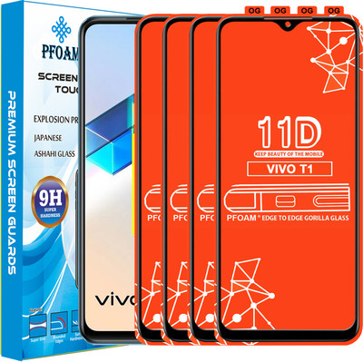 PFOAM Edge To Edge Tempered Glass for VIVO T1(Pack of 4)