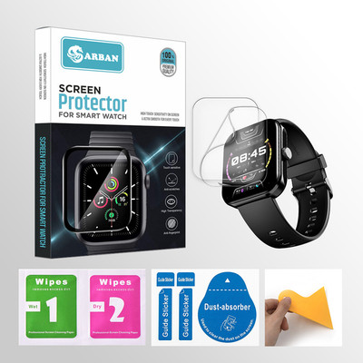 ARBAN Edge To Edge Tempered Glass for boAt Ultima Call Max 2 inch Smartwatch 2 PROTECTOR + 2 WIPES + 2 DUST REMOVAL STICKER + 1 WIPER(Pack of 2) ARBAN Edge To Edge Tempered Glass for boAt Ultima Call Max 2 inch Smartwatch 2 PROTECTOR + 2 WIPES + 2 DUST REMOVAL STICKER + 1 WIPER(Pack of 2)