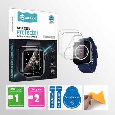 ARBAN Edge To Edge Tempered Glass for boAt Wave Flex Connect 1.83 inch Smartwatch 3 PROTECTOR + 3 WIPES + 3 DUST REMOVAL STICKER + 1 WIPER(Pack of 3) ARBAN Edge To Edge Tempered Glass for boAt Wave Flex Connect 1.83 inch Smartwatch 3 PROTECTOR + 3 WIPES + 3 DUST REMOVAL STICKER + 1 WIPER(Pack of 3)
