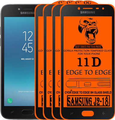 CYOR Edge To Edge Tempered Glass for SAMSUNG J2-18(Pack of 4)
