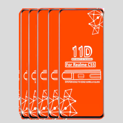 Amtx Edge To Edge Tempered Glass for Realme c55, OnePlus ce3 lite, Realme c55 4g(Pack of 1)