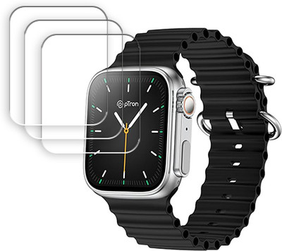 ARBAN Edge To Edge Tempered Glass for pTron Reflect Pro 1.85 inch SMARTWATCH SCREEN GUARD(Pack of 3)
