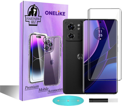 OneLike Edge To Edge Tempered Glass for Motorola Edge 40(Pack of 1)