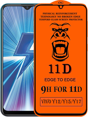 Xester Edge To Edge Tempered Glass for Vivo Y15(Pack of 1)