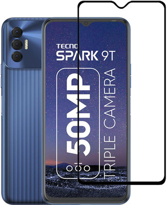 NKCASE Edge To Edge Tempered Glass for Tecno Spark 9T(Pack of 1)