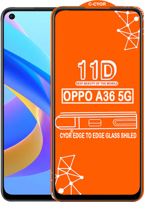 CYOR Edge To Edge Tempered Glass for OPPO A36 5G(Pack of 1)