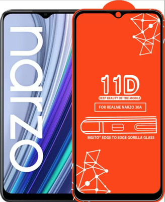 Corning Gorilla Edge To Edge Tempered Glass for Realme Narzo 30A(Pack of 1)