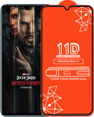 Qyist Edge To Edge Tempered Glass for Infinix Note 12(Pack of 1)