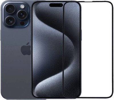 SNMART Edge To Edge Tempered Glass for Apple Iphone 15 Pro, Iphone 15 Pro(Pack of 1)