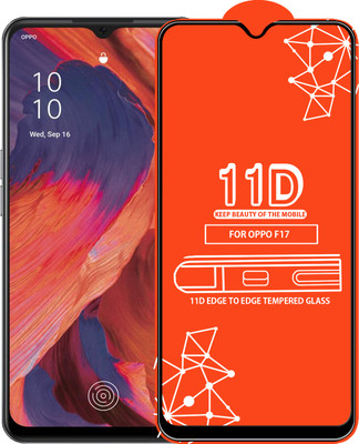Roxel Edge To Edge Tempered Glass for Oppo F17(Pack of 1)