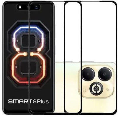 Flipkart SmartBuy Edge To Edge Tempered Glass for Infinix Smart 8 Plus(Pack of 2)