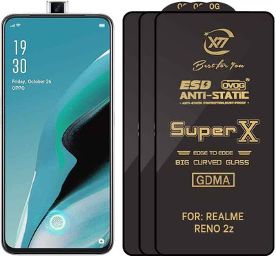 GDMA Edge To Edge Tempered Glass for OPPO Reno 2z(Pack of 3)