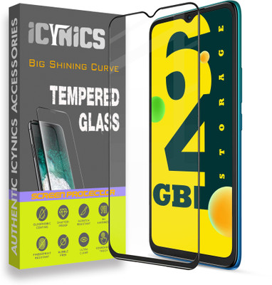 ICYNICS Edge To Edge Tempered Glass for Infinix SMART 6, Anti-Fingerprint, Waterproof, Oil-resistant, Bubble-Free, Anti-Static with Full Screen Coverage & Easy Installation(Pack of 1)