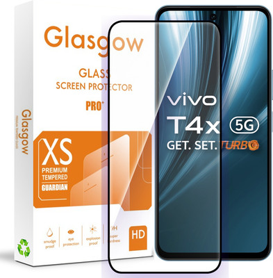 Glasgow Edge To Edge Tempered Glass for vivo T4x 5G(Pack of 1)