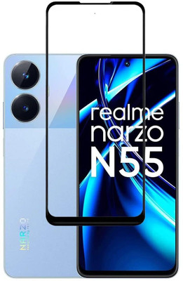 Caseline Edge To Edge Tempered Glass for Realme Narzo N55(Pack of 1)
