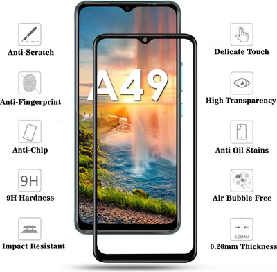 PFOAM Edge To Edge Tempered Glass for ITEL A49(Pack of 2)