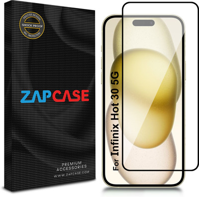 Zapcase Edge To Edge Tempered Glass for Infinix HOT 30 5G(Pack of 1)