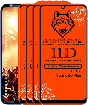 CRodible Edge To Edge Tempered Glass for Tecno Spark Go Plus(Pack of 4)