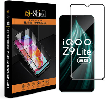 MS-Shield Edge To Edge Tempered Glass for iQOO Z9 Lite 5G, High Transparency HD+ Glass Protection(Pack of 1)