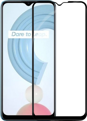 GLOBAL NOMAD Edge To Edge Tempered Glass for Realme C25, Realme C21, Realme C20(Pack of 1)