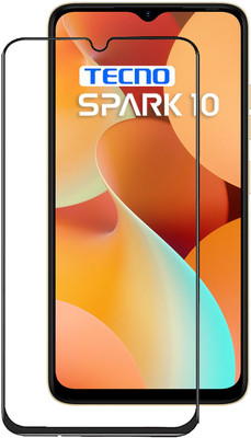 INFINITYWORLD Edge To Edge Tempered Glass for Tecno Spark 10(Pack of 1)