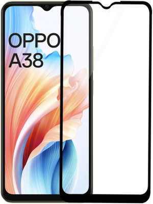 DMJHP Edge To Edge Tempered Glass for Oppo A38(Pack of 1)