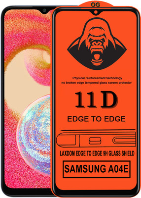Laxdom Edge To Edge Tempered Glass for SAMSUNG GALAXY A04E(Pack of 1)