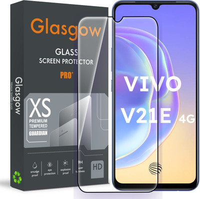 Glasgow Edge To Edge Tempered Glass for Vivo V21e 4G(Pack of 1)