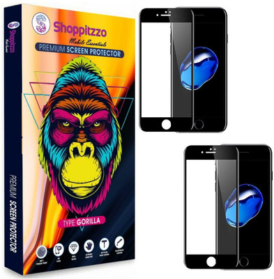 Shoppitzzo Edge To Edge Tempered Glass for iPhone 6G|6S**DuraGlass**Millitary Grade-Anti Explosion-Tempered Glass/Full Screen Coverage-Edge to Edge/9H Hardness/With Easy Installation Kit(Pack of 2)