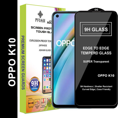 PFOAM Edge To Edge Tempered Glass for OPPO K10(Pack of 1)