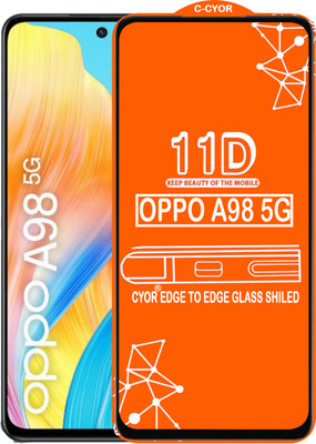 CYOR Edge To Edge Tempered Glass for OPPO A98 5G(Pack of 1)