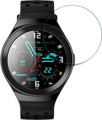 SOMTONE Edge To Edge Tempered Glass for crossbeats Orbit Sport 1.3 inch SMARTWATCH SCREEN GUARD(Pack of 1)