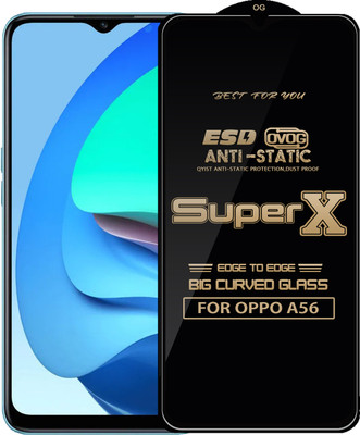 Qyist Edge To Edge Tempered Glass for OPPO A56(Pack of 1)
