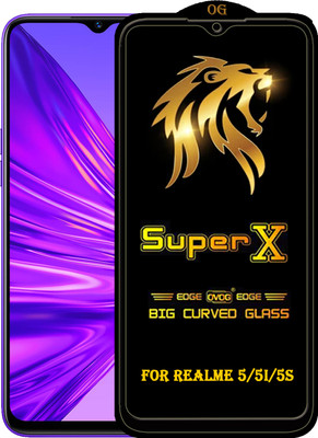 PFOAM Edge To Edge Tempered Glass for REALME 5S(Pack of 1)