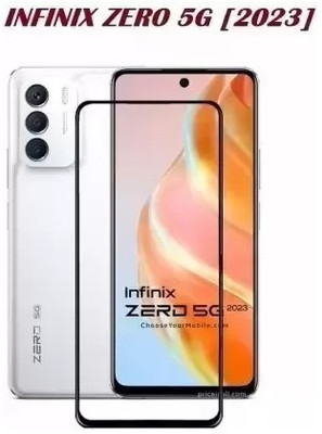 VDAT Edge To Edge Tempered Glass for Infinix ZERO 5G 2023, Infinix ZERO 5G(Pack of 1)