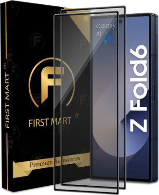 FIRST MART Edge To Edge Tempered Glass for Samsung ZFold 6 5G, Samsung Galaxy ZFold 6 5G, Samsung Z Fold6, Matte Finish Glass(Pack of 2)